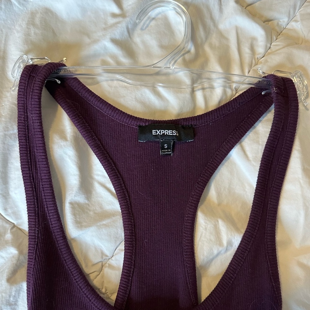 Purple, tight, relatively short, summer dress!